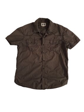 Converse One-Star Short-Sleeve Button-Up Utility Shirt - Brown